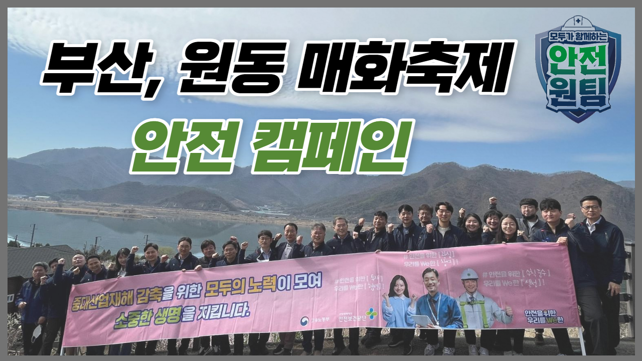 [부산] 원동 매화축제현장에서 안전 캠페인