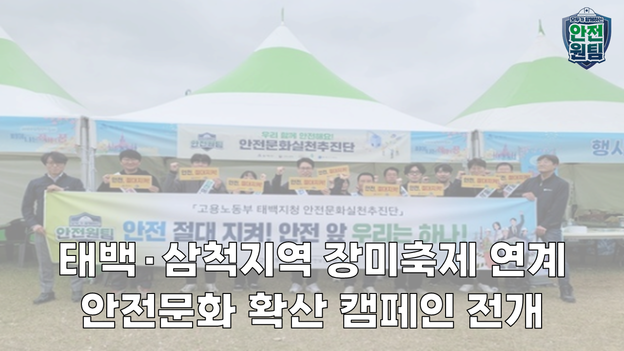 [태백] 태백·삼척지역 안전문화실천추진단 장미축제 축제 연계 안전문화 캠페인 전개